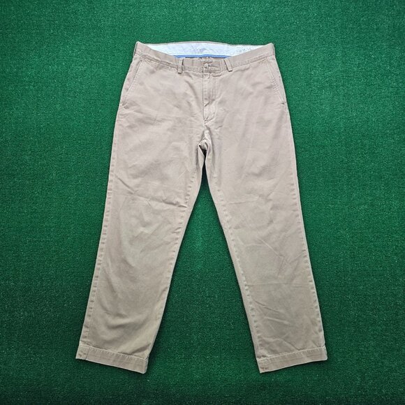 Polo Ralph Lauren Pants Mens 36x30 Brown Tan‎ Chino Classic Fit Preppy Casual - Picture 1 of 9